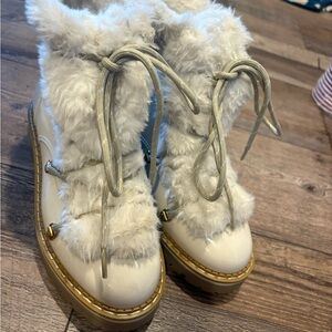 Tommy Hilfiger Twarmini White / tan faux Fur Winter Boots